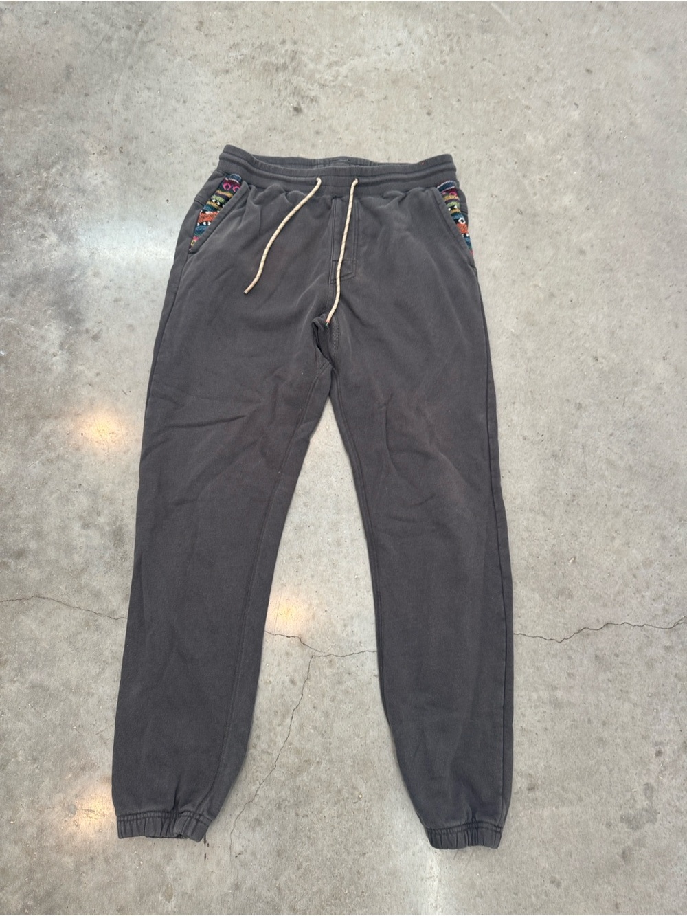 Howler Brothers Mellow Mono Jogger Sweatpants — Faded Black, Size M